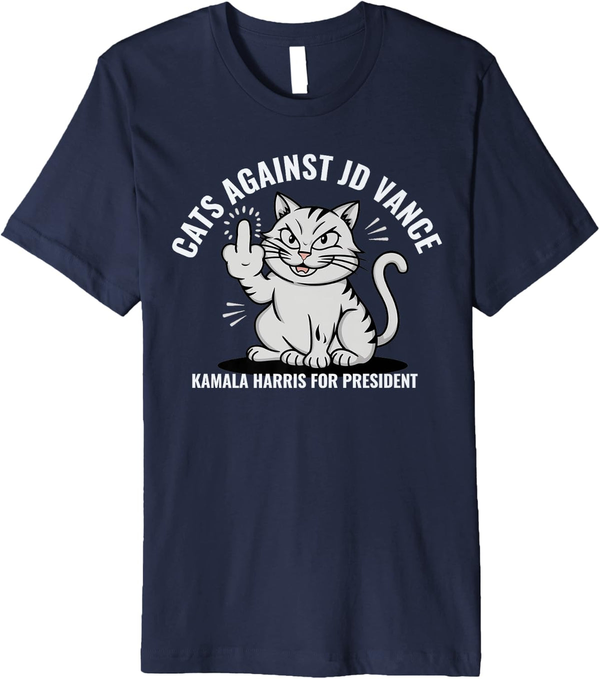 Cats Against JD Vance Vote for Kamala Harris Premium Apparel | Best Seller Pick