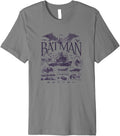 DC Comics Batman Vintage Faded Batman Movie Logo Box Up Premium Apparel Streetwear Style Hot Right Now