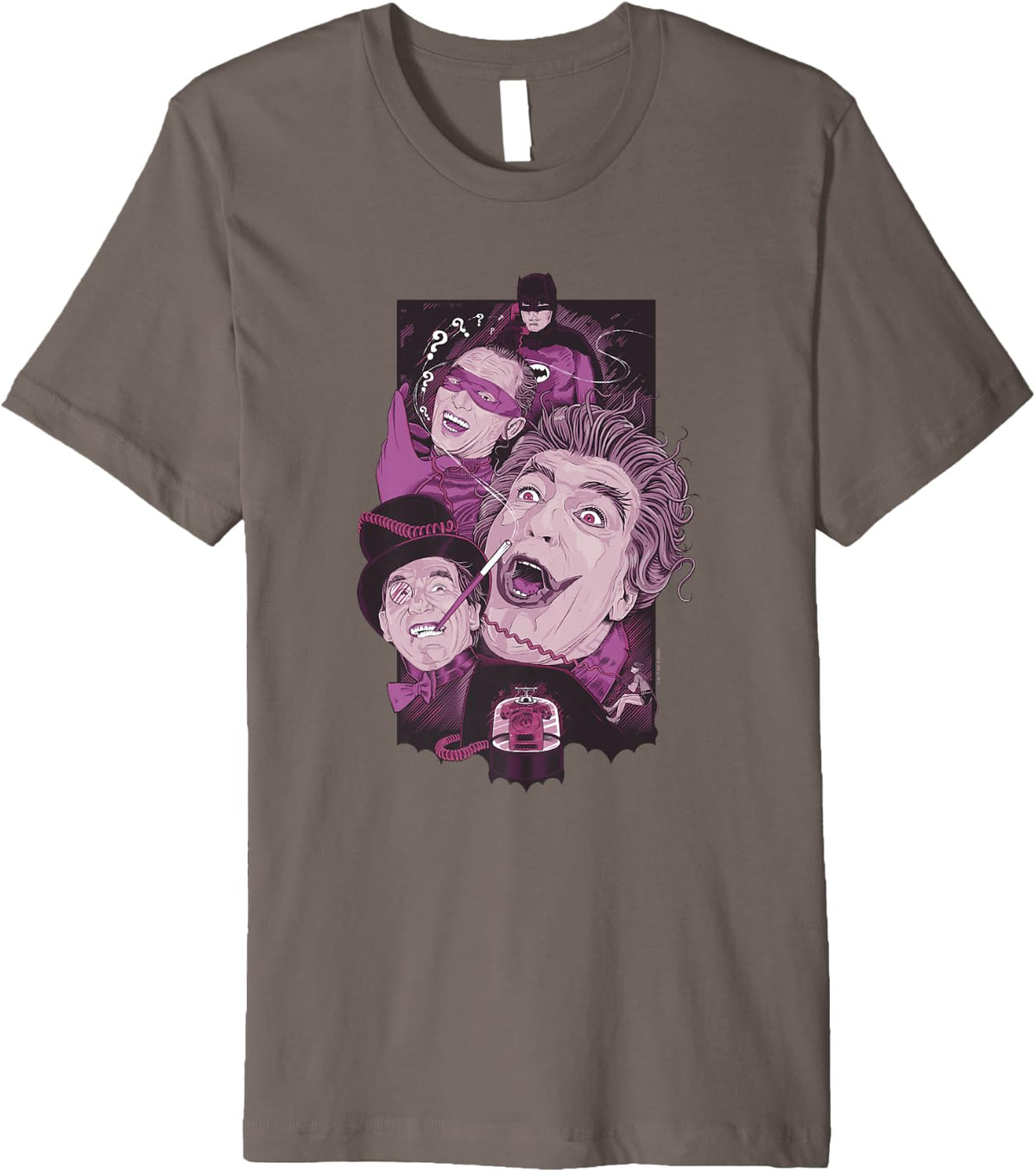 Batman Vintage Joker Riddler Penguin Triple Threat Villains Premium Apparel Trending US Fan Favorite