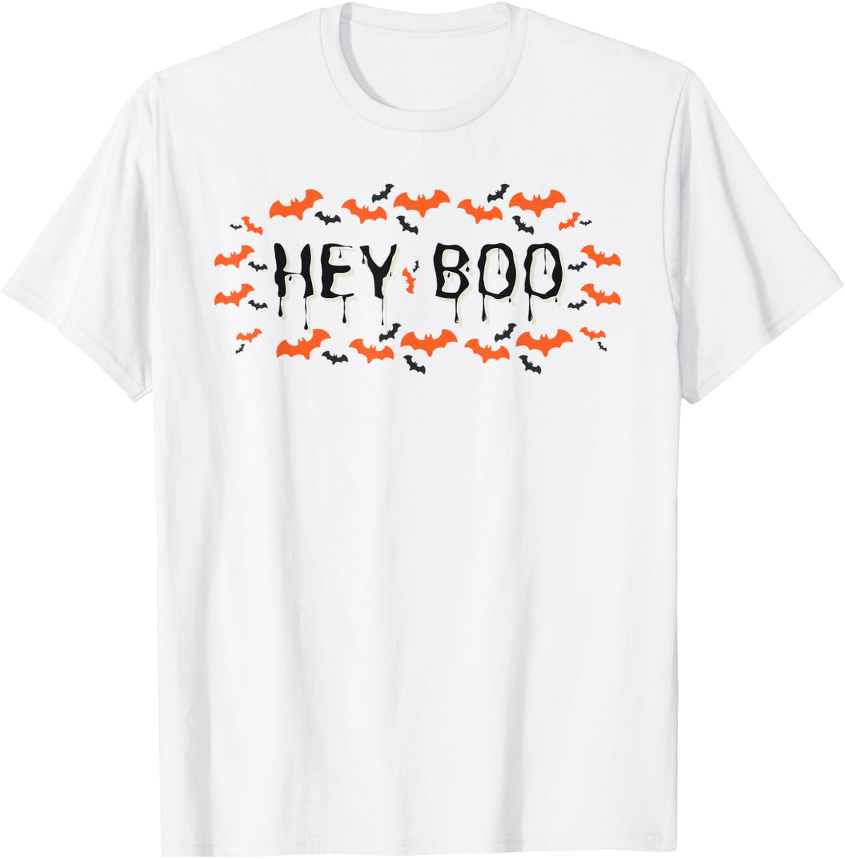 Hey Boo Spooky Halloween Design Bats For Men Women Kids Apparel Comfort Fit Fan Favorite