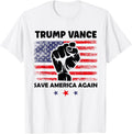 Trump Vance 2024 Donald Trump J.D. Vance Save America Again Apparel | Trending 2025