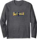 Batman Vintage Logo Splatter Longsleeve T Shirt Long Sleeve Long Sleeve T Shirt High Search Demand Hot Right Now