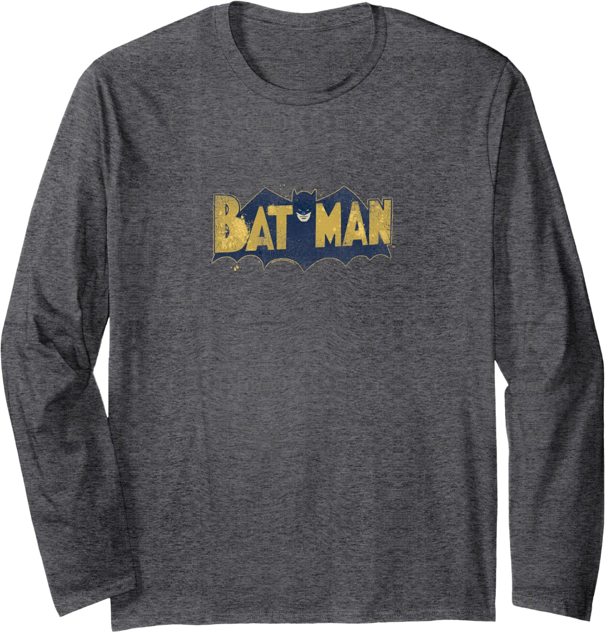 Batman Vintage Logo Splatter Longsleeve T Shirt Long Sleeve Long Sleeve T Shirt High Search Demand Hot Right Now