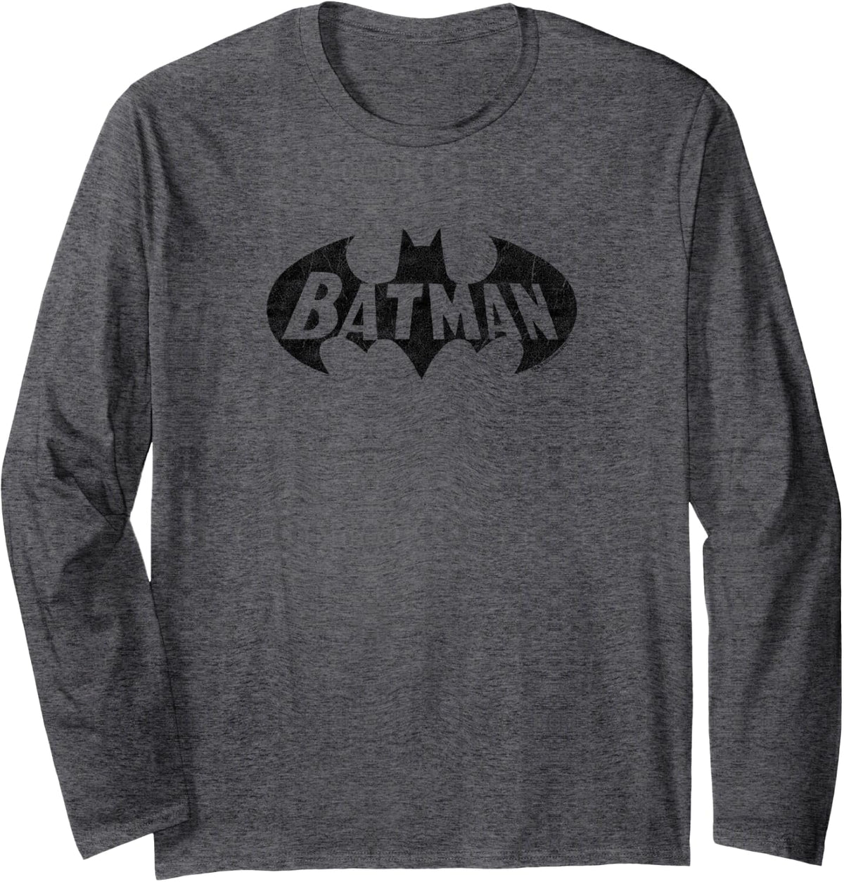Batman Crackle Bat Longsleeve T Shirt Long Sleeve Long Sleeve T Shirt Comfort Fit US Top Pick