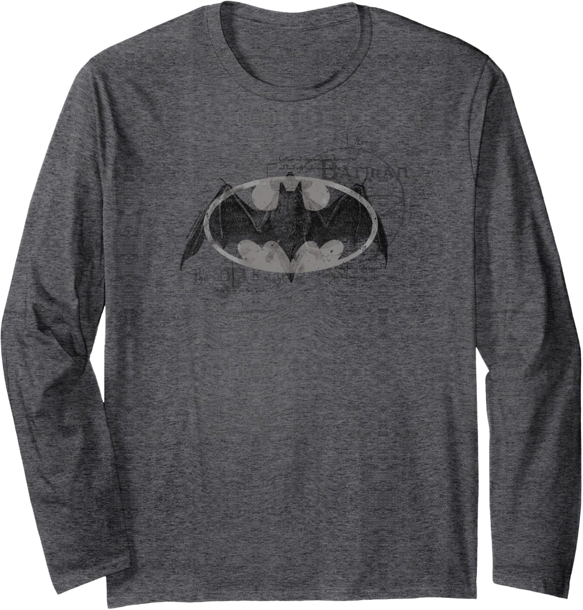 Batman Arcane Bat Logo Longsleeve T Shirt Long Sleeve Long Sleeve T Shirt High Search Demand Best Seller Look