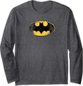 Batman Destroyed Logo Long Sleeve Long Sleeve T Shirt Streetwear Style Fan Favorite