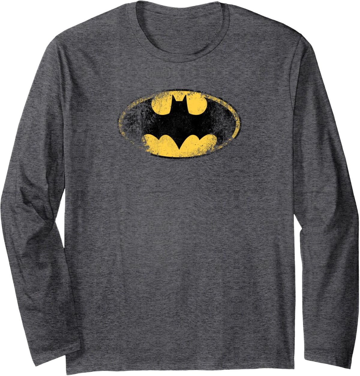 Batman Destroyed Logo Long Sleeve Long Sleeve T Shirt Streetwear Style Fan Favorite
