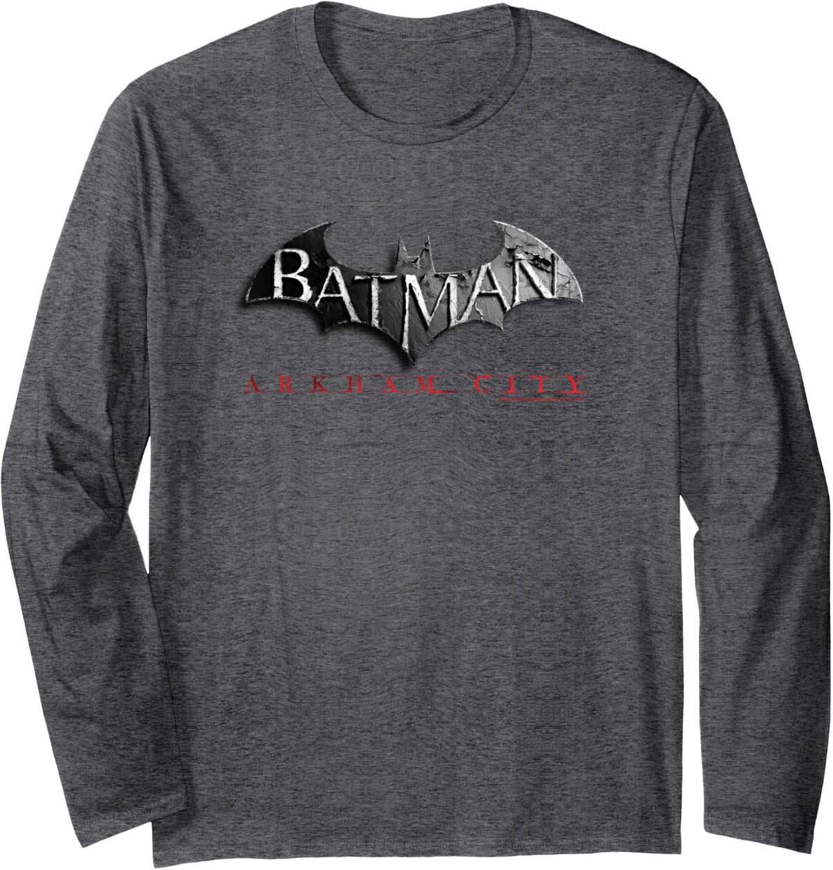 Batman Arkham City Logo Longsleeve T Shirt Long Sleeve Long Sleeve T Shirt Comfort Fit Hot Right Now