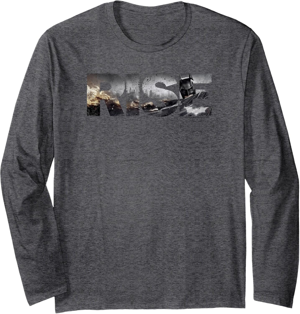 Batman Dark Knight Rises Title Longsleeve T Shirt Long Sleeve Long Sleeve T Shirt Streetwear Style Gift Ready