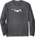 The Dark Knight Metal Bat Logo Long Sleeve Long Sleeve T Shirt Streetwear Style Gift Ready