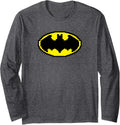 Batman Pixel Symbol Longsleeve T Shirt Long Sleeve Long Sleeve T Shirt Streetwear Style Gift Ready