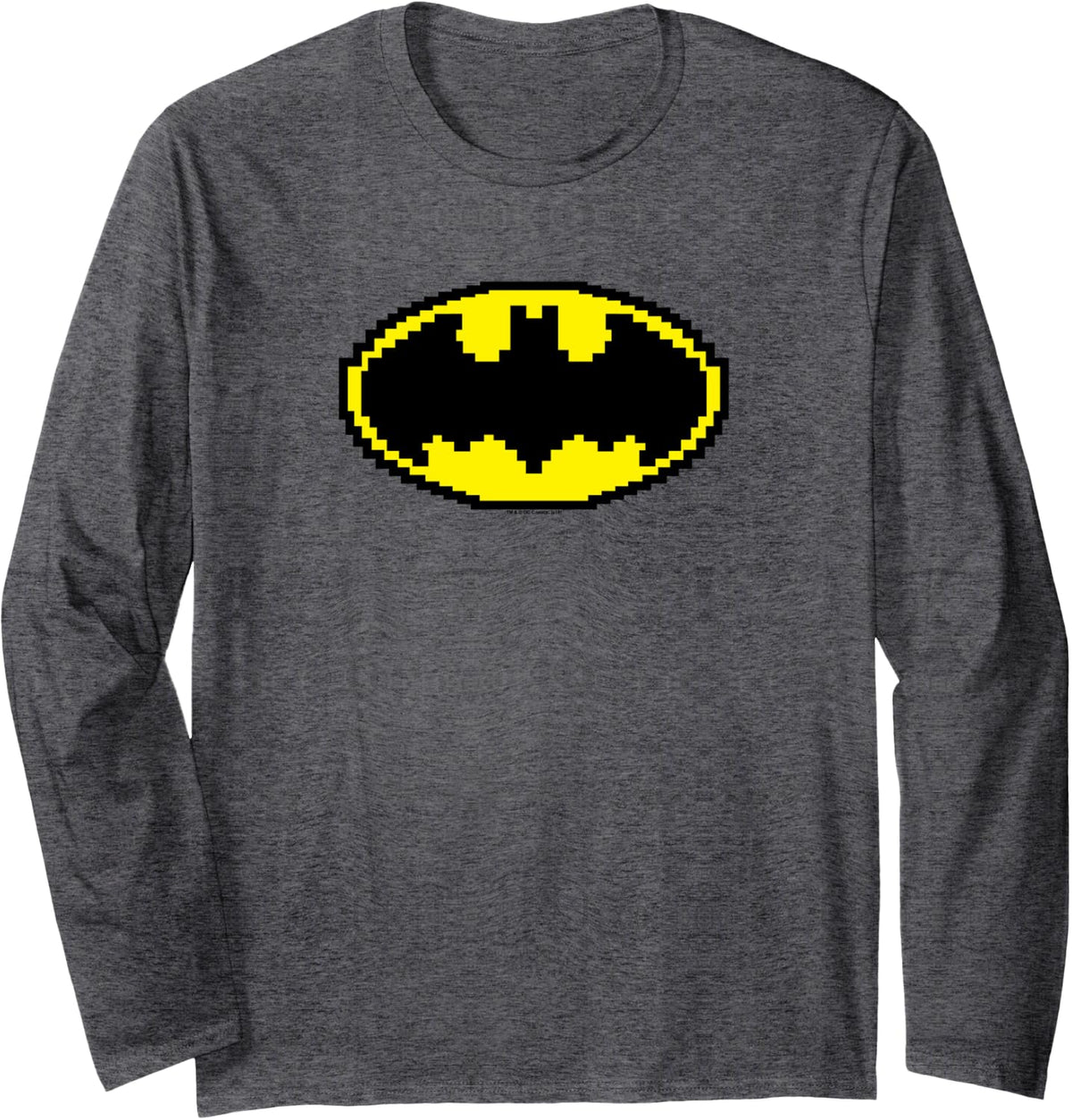Batman Pixel Symbol Longsleeve T Shirt Long Sleeve Long Sleeve T Shirt Streetwear Style Gift Ready