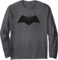Batman v Superman Beveled Bat Logo Long Sleeve Long Sleeve T Shirt Premium Print Best Seller Look