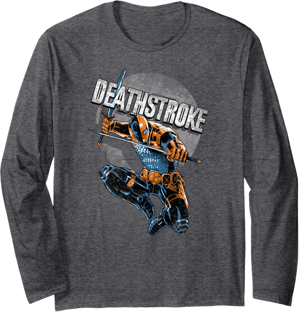 Batman Deathstroke Retro Longsleeve T Shirt Long Sleeve Long Sleeve T Shirt Comfort Fit Hot Right Now