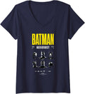 Womens DC Comics Batman Long Live The Bat 1966 To 2022 Head Shots V Neck Apparel Viral TikTok Find Fan Favorite