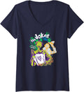 Womens Batman The Joker All a Joke V Neck Apparel Viral TikTok Find Fan Favorite