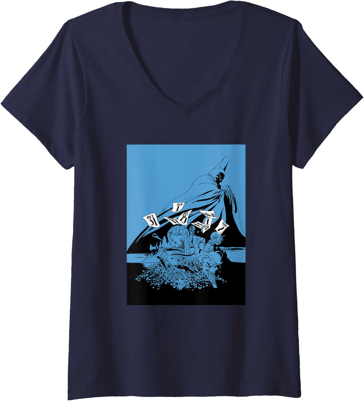 Womens Batman The Long Halloween Cover Art V Neck Apparel Viral TikTok Find Everyday Wear