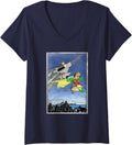 Womens Batman and Robin Duo V Neck Apparel Streetwear Style Best Seller Look
