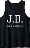 J.D. Juris Doctorate Minimalist Tank Top Tank Top | Aesthetic Design