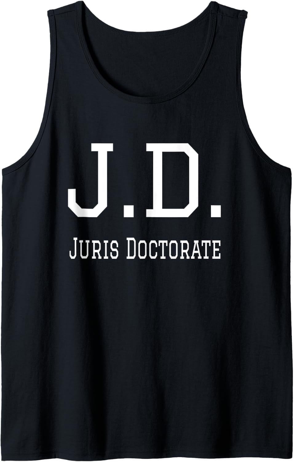 J.D. Juris Doctorate Minimalist Tank Top Tank Top | Aesthetic Design