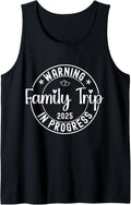 Group Trip Warning Family in Progress 2025 Matching Tank Top 86