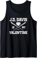 JD Davis Is My Valentine New York Baseball Lover Tank Top Tank Top | US Viral Style