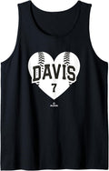 Baseball Heart JD Davis San Francisco MLBPA Tank Top Tank Top | Aesthetic Design
