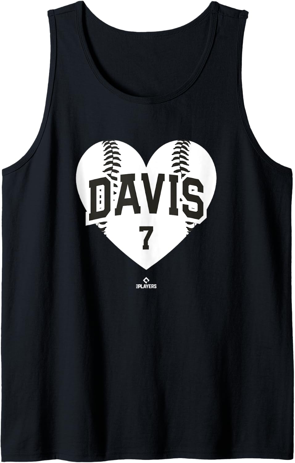 Baseball Heart JD Davis San Francisco MLBPA Tank Top Tank Top | Aesthetic Design
