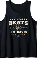 My Heart Beats for JD Davis Valentines Day Baseball Tank Top Tank Top | Trending 2025