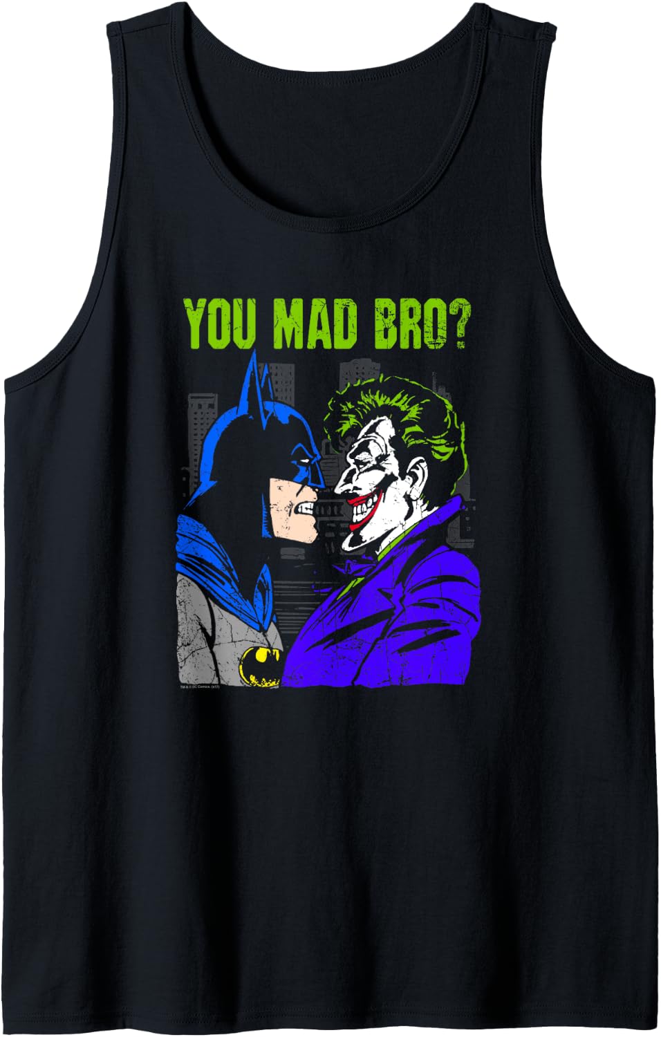 Batman Joker Mad Bro Tank Top Tank Top Comfort Fit Best Seller Look
