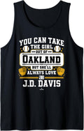 She'll Always Love J.D. Davis Oakland Baseball MLBPA Tank Top Tank Top | Premium Quality