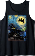 DC Comics Batman Starry Night Style Painting Tank Top Tank Top Streetwear Style Fan Favorite