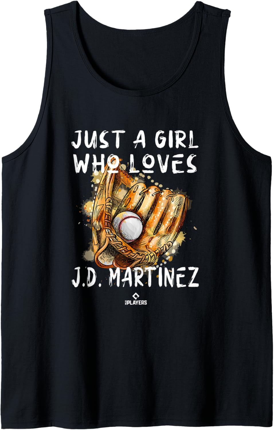 A Girl Who Loves JD Martinez Boston MLBPA Baseball Player Tank Top Tank Top | Best Seller Pick