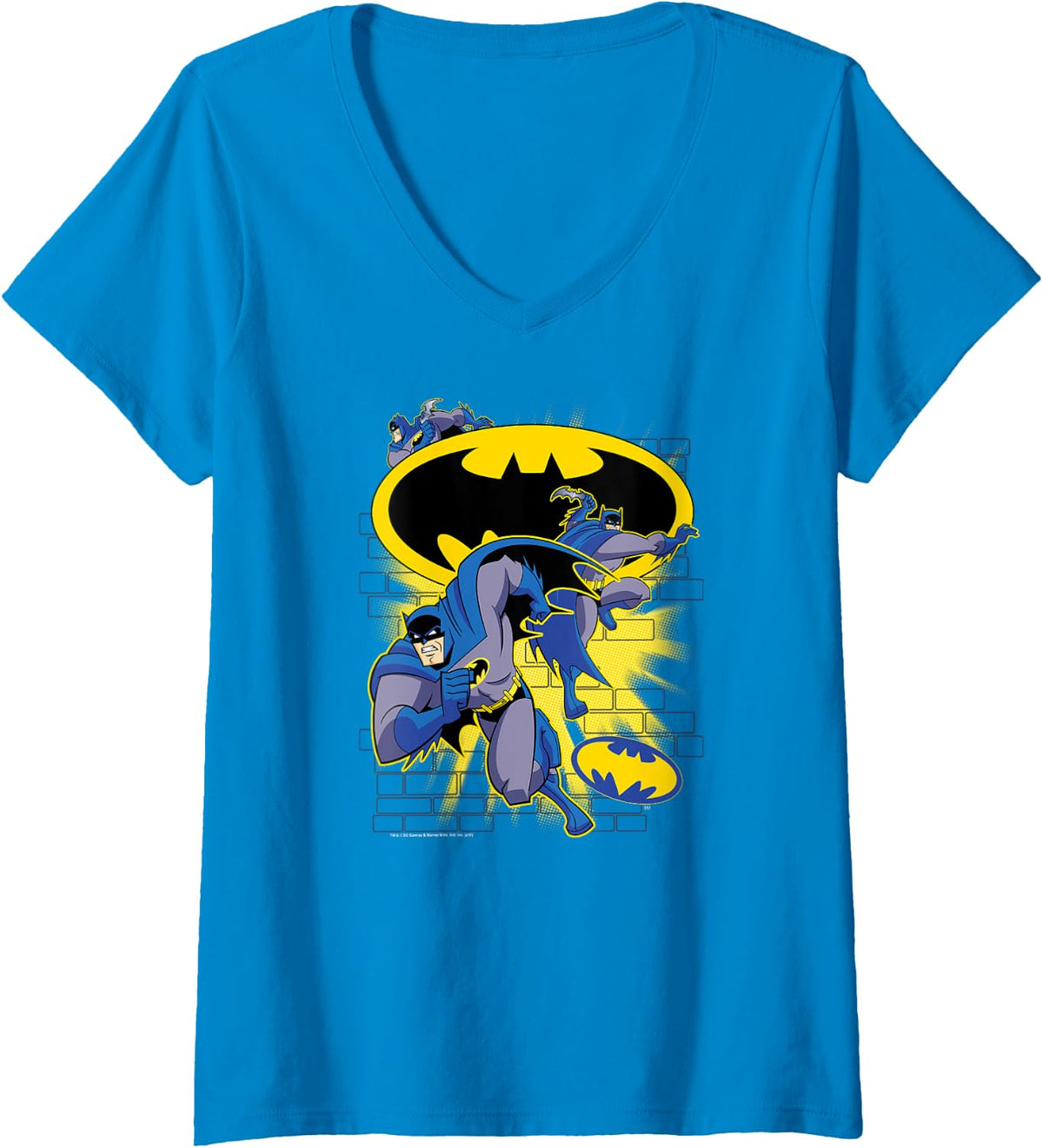 Womens Batman The Brave and the Bold Action Collage V Neck Apparel Viral TikTok Find Fan Favorite