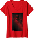 The Batman Red Lighting Poster V Neck Apparel Streetwear Style Best Seller Look