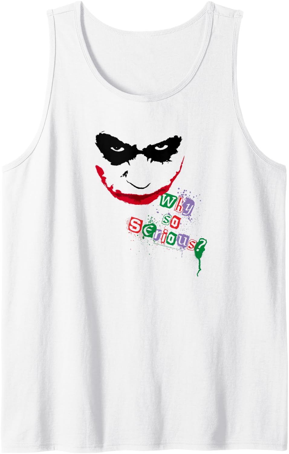 Batman Dark Knight Joker Too Serious Tank Top Tank Top Streetwear Style US Top Pick