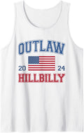Trump Vance 2024 Donald Trump J.D. Vance Outlaw Hillbilly Tank Top Tank Top | US Viral Style