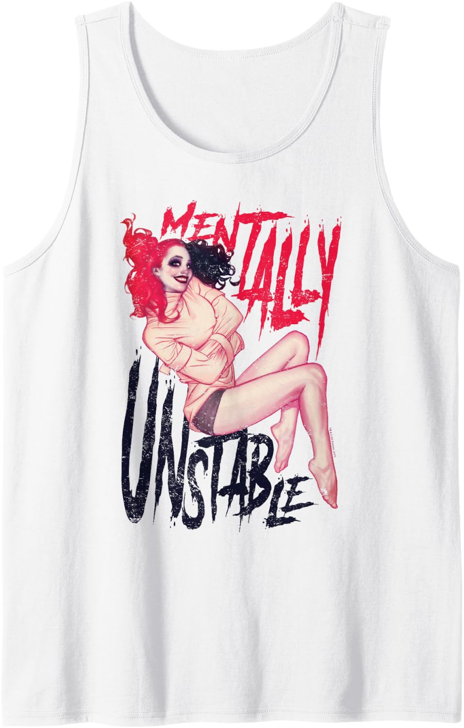 Batman Harley Quinn Mentally Unstable Tank Top Tank Top Comfort Fit Best Seller Look