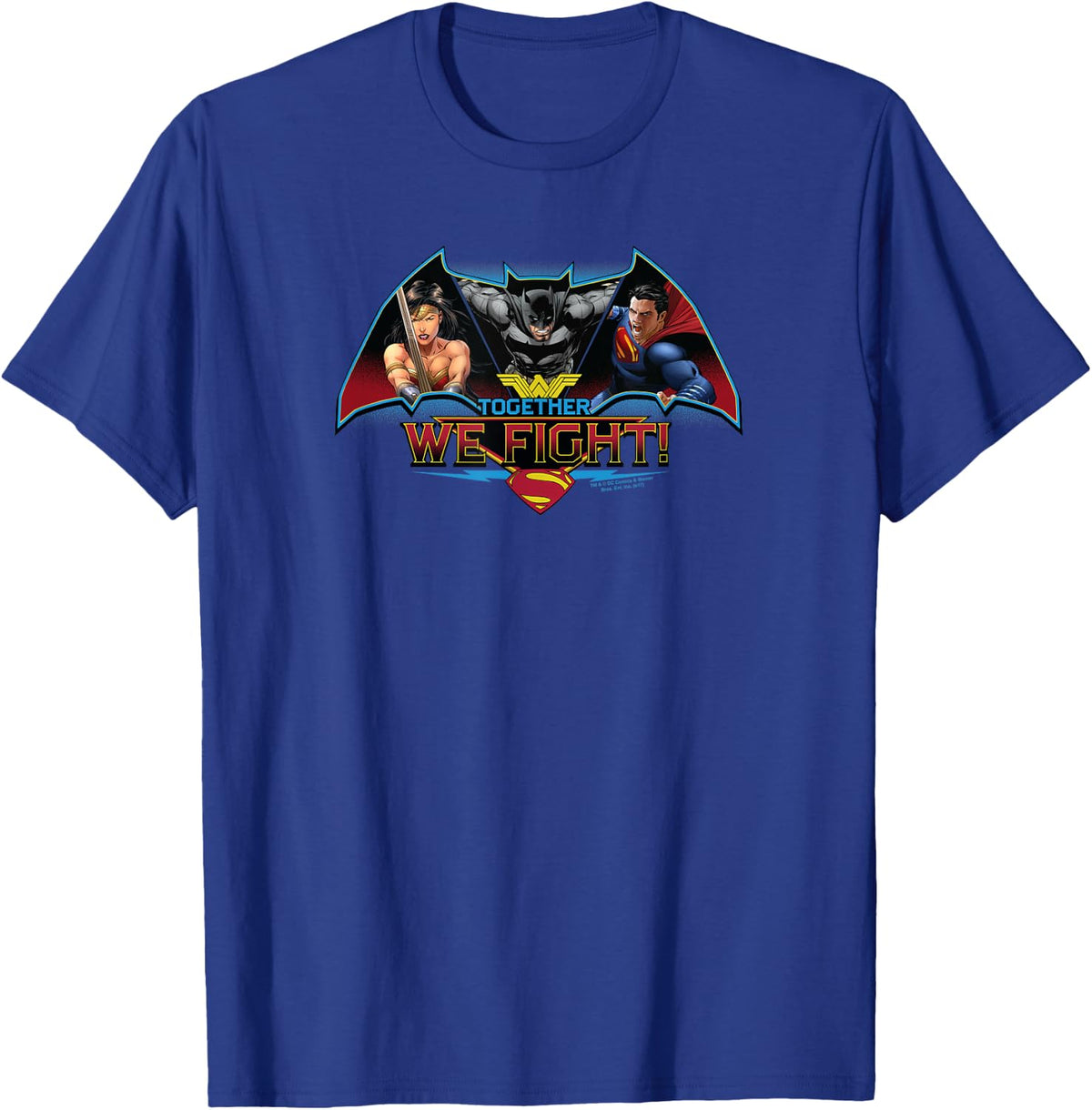 Batman v Superman Together We Fight T Shirt T Shirt Comfort Fit Hot Right Now