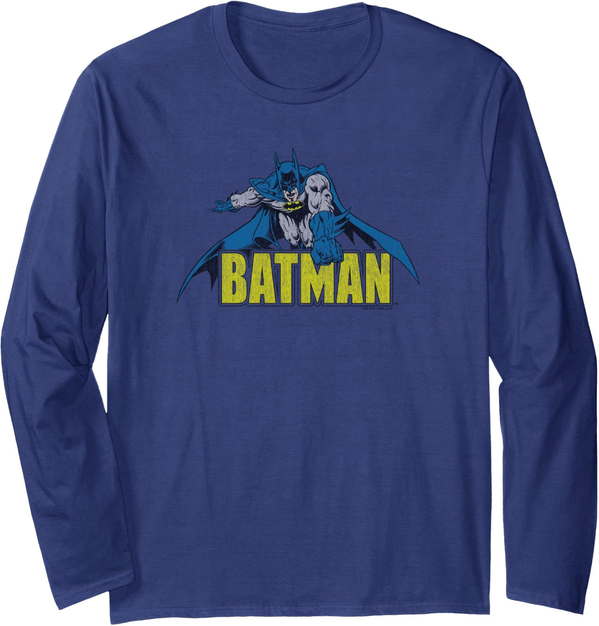 Batman Retro Distressed Long Sleeve Long Sleeve T Shirt Viral TikTok Find Fan Favorite