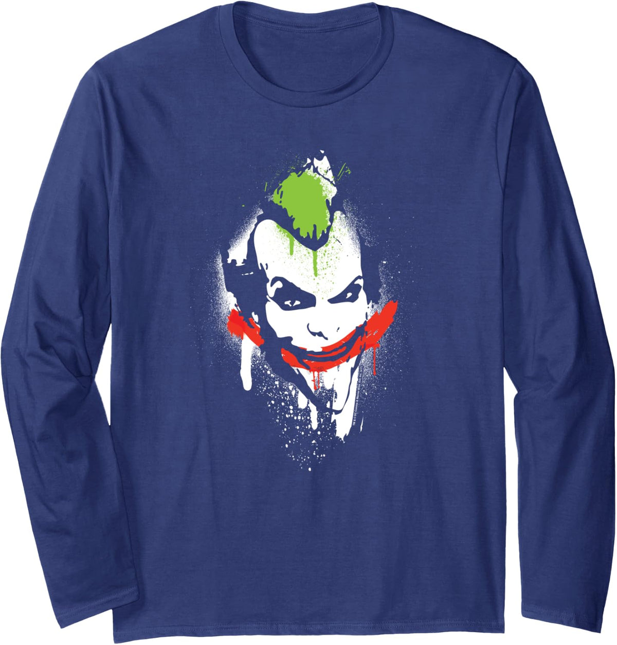 Batman Arkham City The Joker Spraypaint Smile Long Sleeve Long Sleeve T Shirt Trending US Fan Favorite