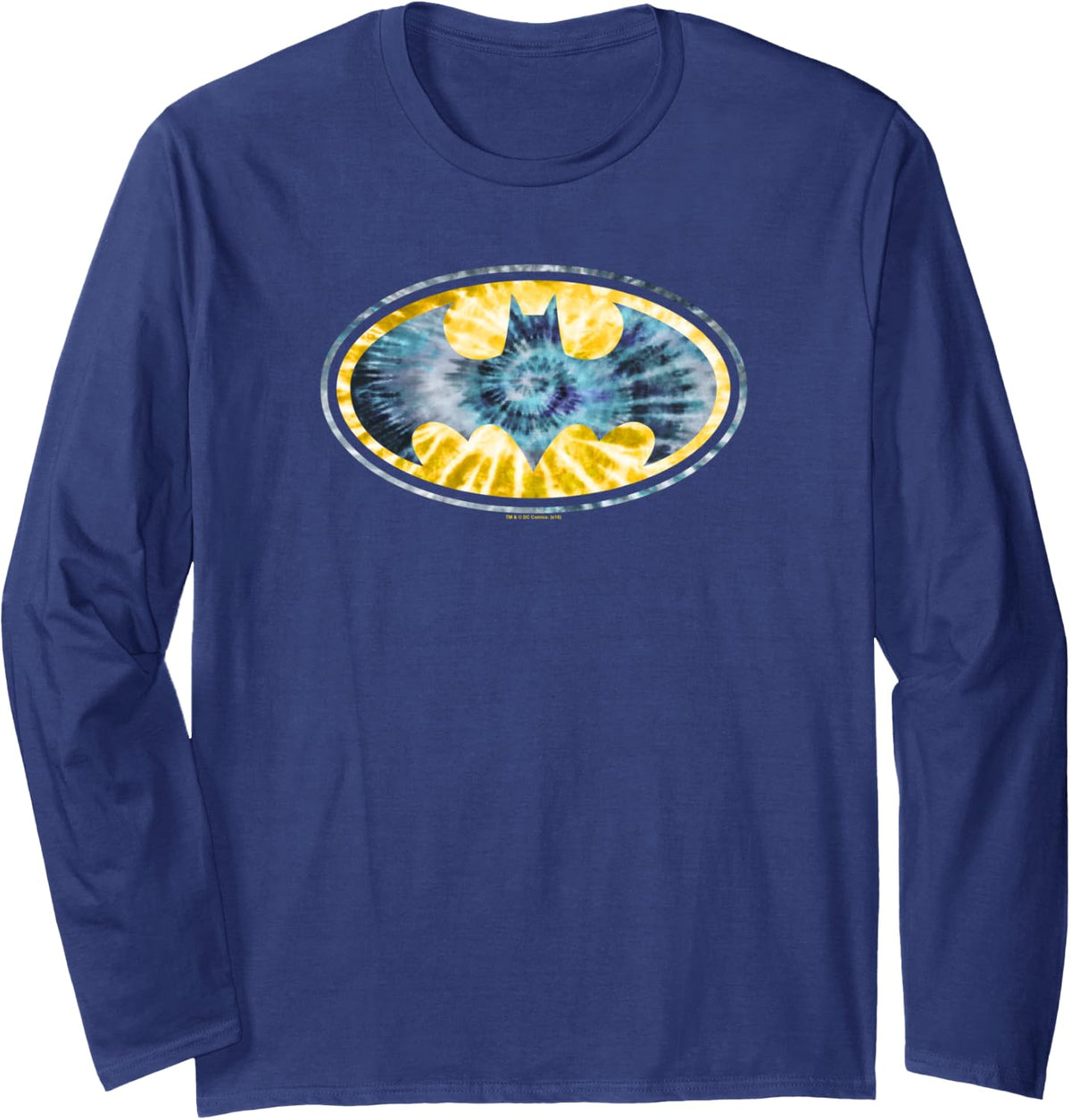 Batman Tie Dye 3 Long Sleeve Long Sleeve T Shirt Streetwear Style Everyday Wear