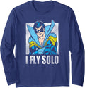 Batman Nightwing Fly Solo Longsleeve T Shirt Long Sleeve Long Sleeve T Shirt Premium Print Fan Favorite