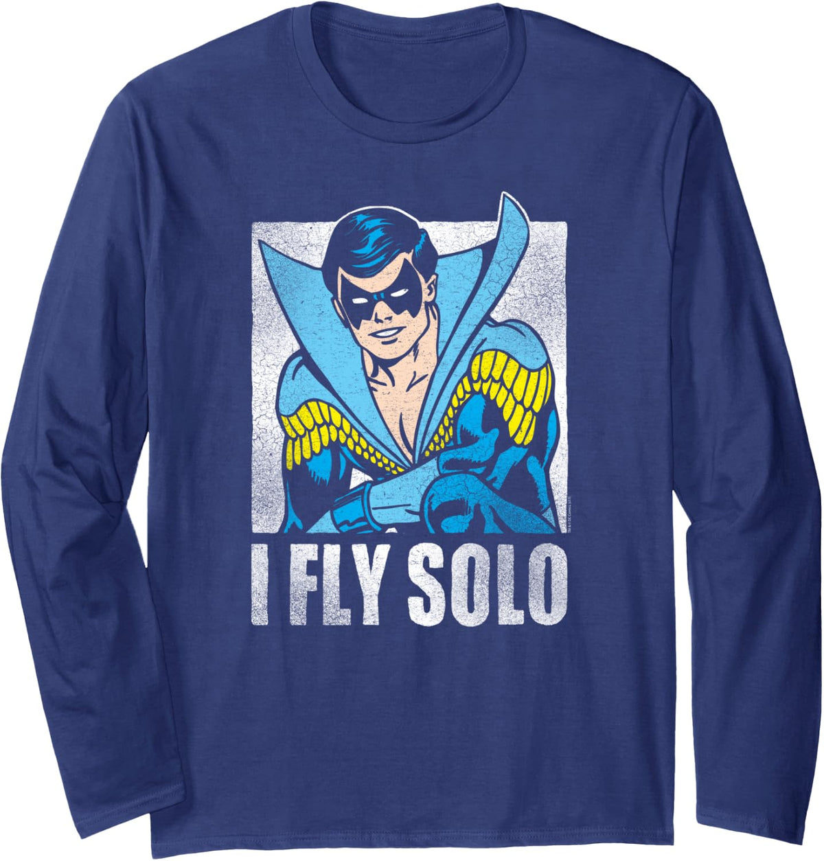 Batman Nightwing Fly Solo Longsleeve T Shirt Long Sleeve Long Sleeve T Shirt Premium Print Fan Favorite