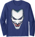 Batman Joker Portrait Long Sleeve Long Sleeve T Shirt Streetwear Style Gift Ready