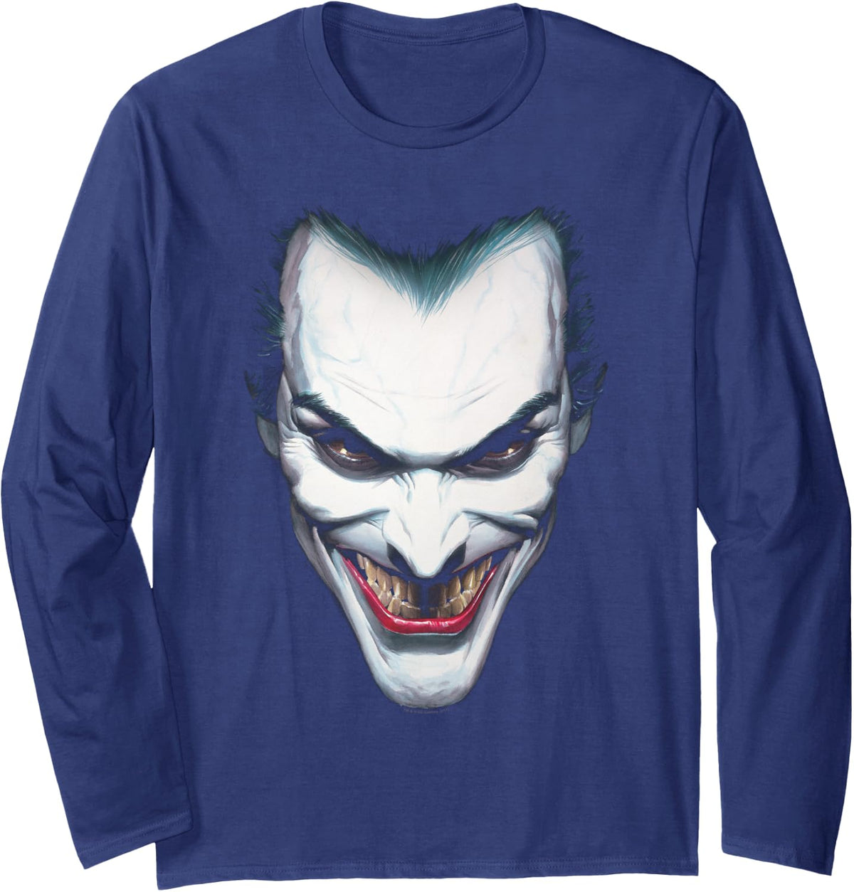 Batman Joker Portrait Long Sleeve Long Sleeve T Shirt Streetwear Style Gift Ready