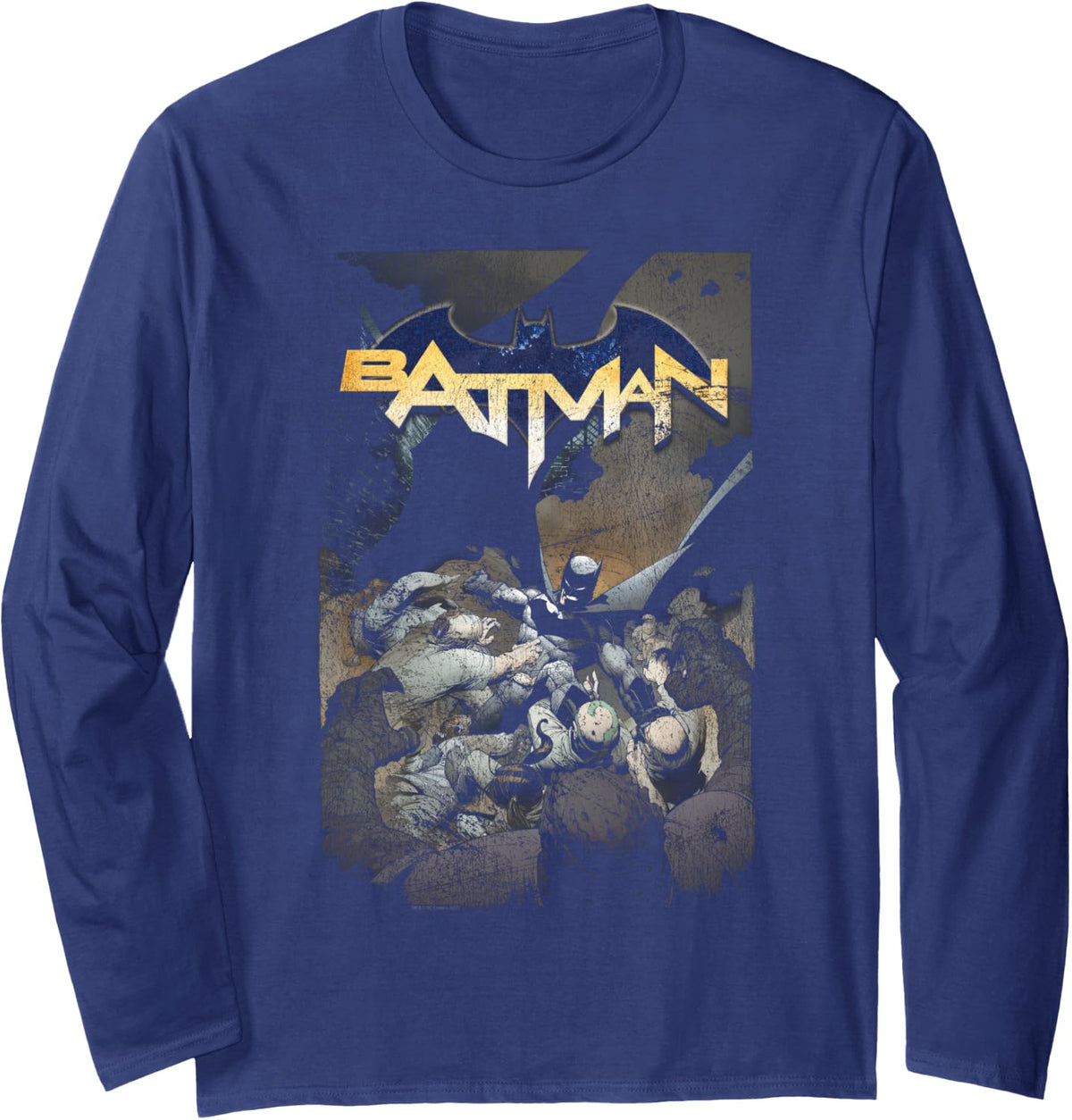 Batman One Long Sleeve Long Sleeve T Shirt Streetwear Style Best Seller Look