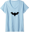 Womens Batman 52 Title Logo V Neck Apparel Comfort Fit Gift Ready