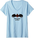 Womens Batman and Robin 1997 Logo and Symbol V Neck Apparel Viral TikTok Find Everyday Wear