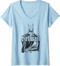 DC Comics Batman Dark Knight Gotham City Vigilante Poster V Neck Apparel Streetwear Style US Top Pick